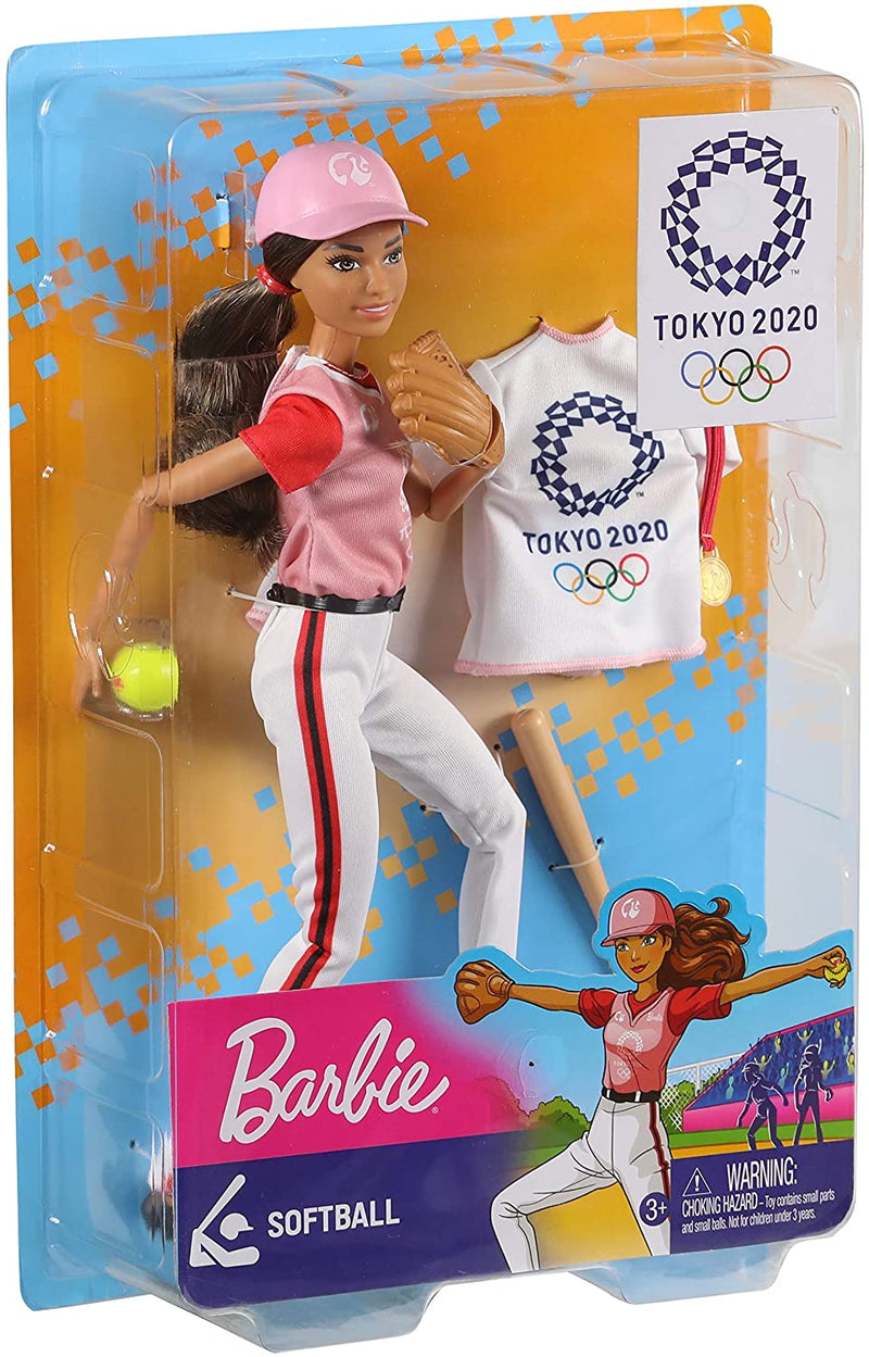 Barbie Doll, "59" Softball doll, Olympic Games "gold" medal with ribbon