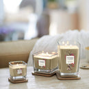 Yankee Candle Elevation Collection with Platform Lid 1-Wick Square Candle, Wax, Velvet Woods, Small