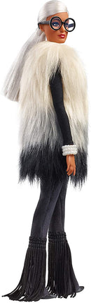 Barbie Styled By 3 Barbie Collector Styled by Iris Apfel Doll, with Multi-Hued Vest and Accessories, Multicoloured
