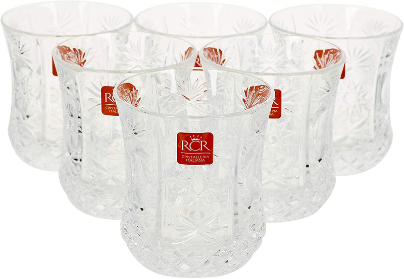 RCR Impero Crystal Glass Set of 6, 220ml