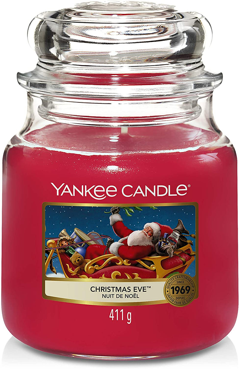 Yankee Candle Scented Candle | Christmas Eve | Medium Jar Candle