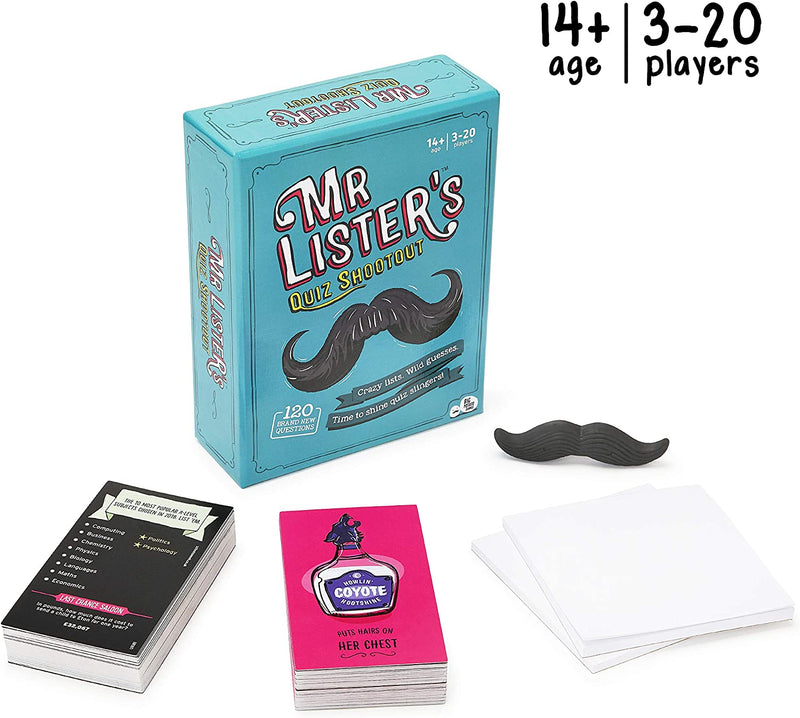 Mr Lister's Quiz Shootout: Perfect Card Game For Families | 120 Crazy Questions