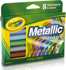 Crayola Metallic Markers, 8 Count