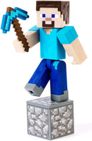 Minecraft Steve Action Figure, Comic Maker, with swappable faces and weapon