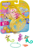 Fingerlings Minis Series 2, 5 Piece Banana Blister, 3 Figures Plus Bonus Bracelet Charm