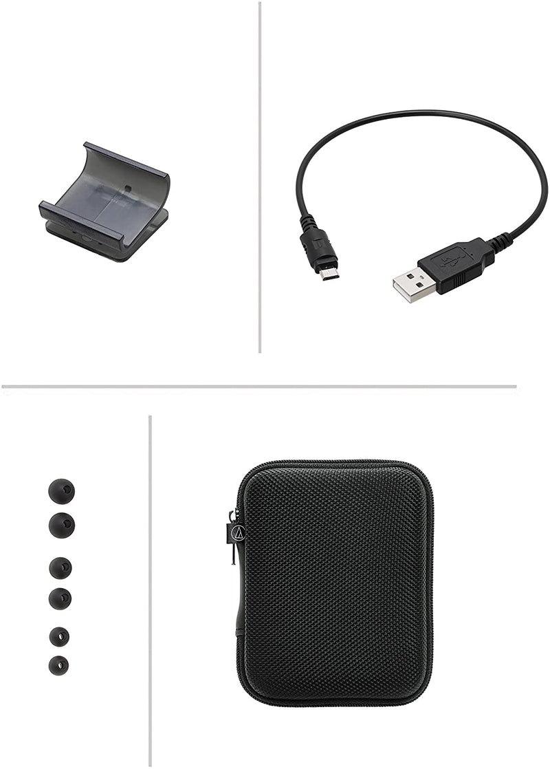Audio-Technica ATH-CKR75BTGM Bluetooth, Neckband, Microphone, Gunmetal