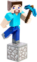 Minecraft Steve Action Figure, Comic Maker, with swappable faces and weapon