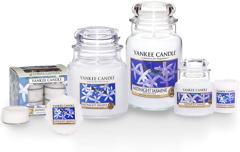 Yankee Candle ScentPlug Air Freshener Refill, Midnight Jasmine, Glass, White, EHF Refill Twin Pack