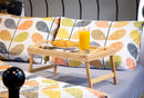 Bamboo Bed Table, Wooden Breakfast Tray with Foldable Legs and Comfortable Carry Handles
