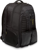 Targus Work + Play Rackets 15.6-Inch Laptop Backpack, Black/Yellow