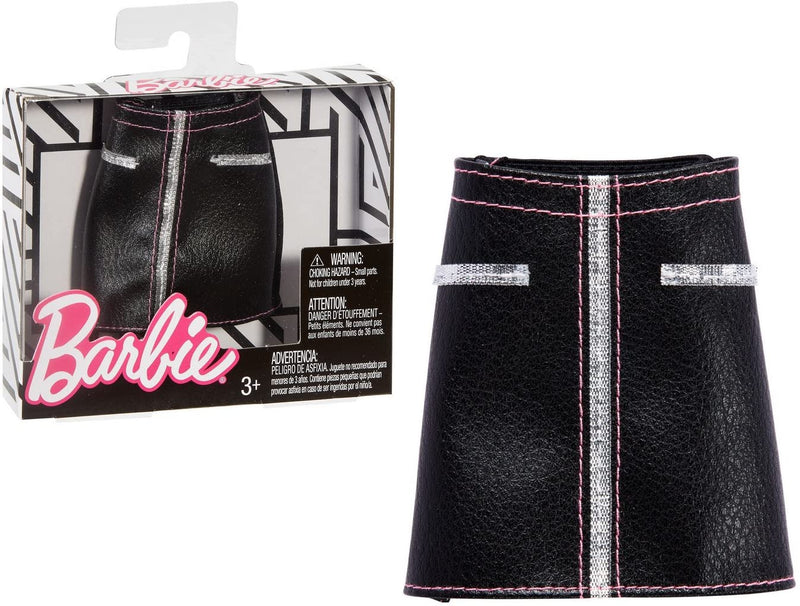 Barbie Separates Fashion Pack - Black Faux Leather Skirt - FPH27