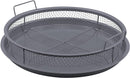 Round Oven Crisper Tray, Non-Stick Air Fry Crisper Basket with Tray, Carbon