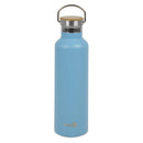 Homiu Water Bottle with Carrying Handle Insulated Double Walled Hot or Cold Stainless Steel Vacuum Flask Reusable (Blue, 750 ml)