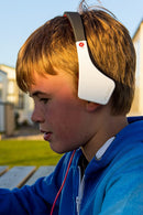 Vibe Slick Foldable Extreme Bass On-Ear Headphones - Black/White/Red