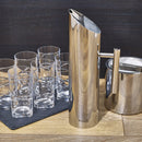 Homiu Pitcher Ice Fruit Guard 1.4L Stainless Steel Water Jug Ice Mirror Dishwash