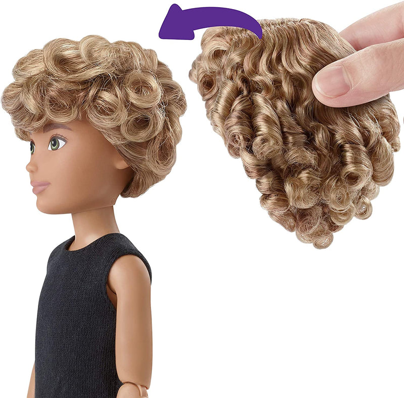 CREATABLE WORLD Deluxe Character Kit Customisable Doll, Creative Play for All Kids 6 Years Old and Up, Blonde Curly Hair