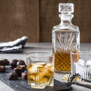 Bormioli 1 Litre Cut Glass Square Glass Decanter Whisky Decanter