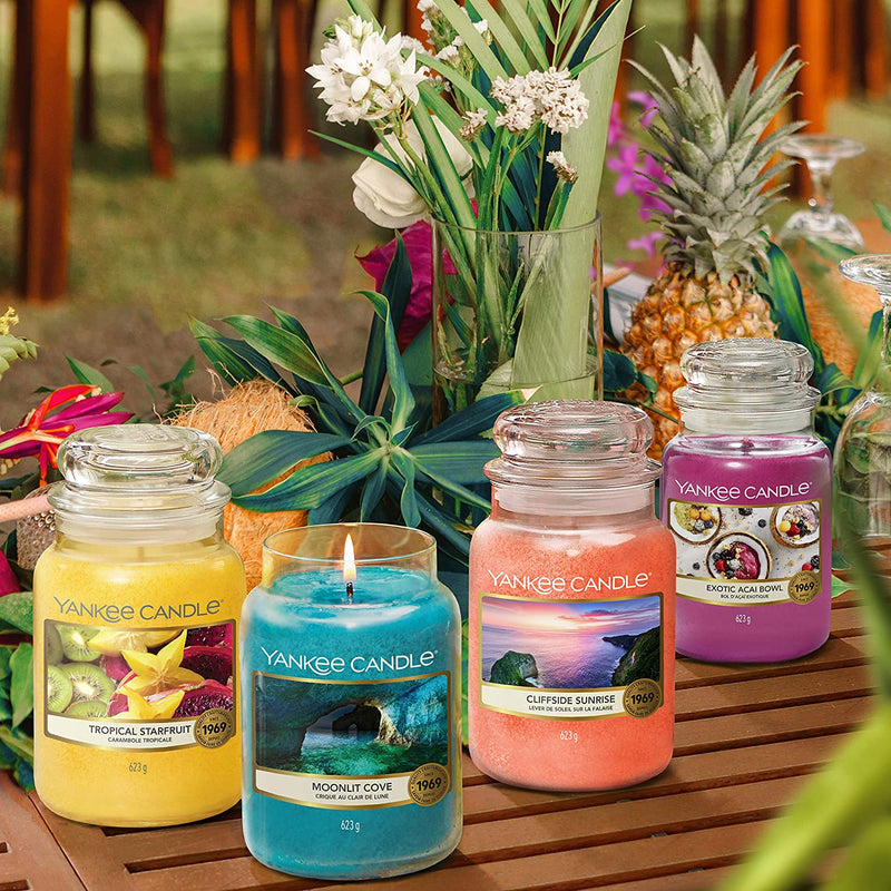 Yankee Candle Scented Candle | Scented Candle | Moonlight Cove Large Jar Candle | Burn Time: Up to 150 Hours
