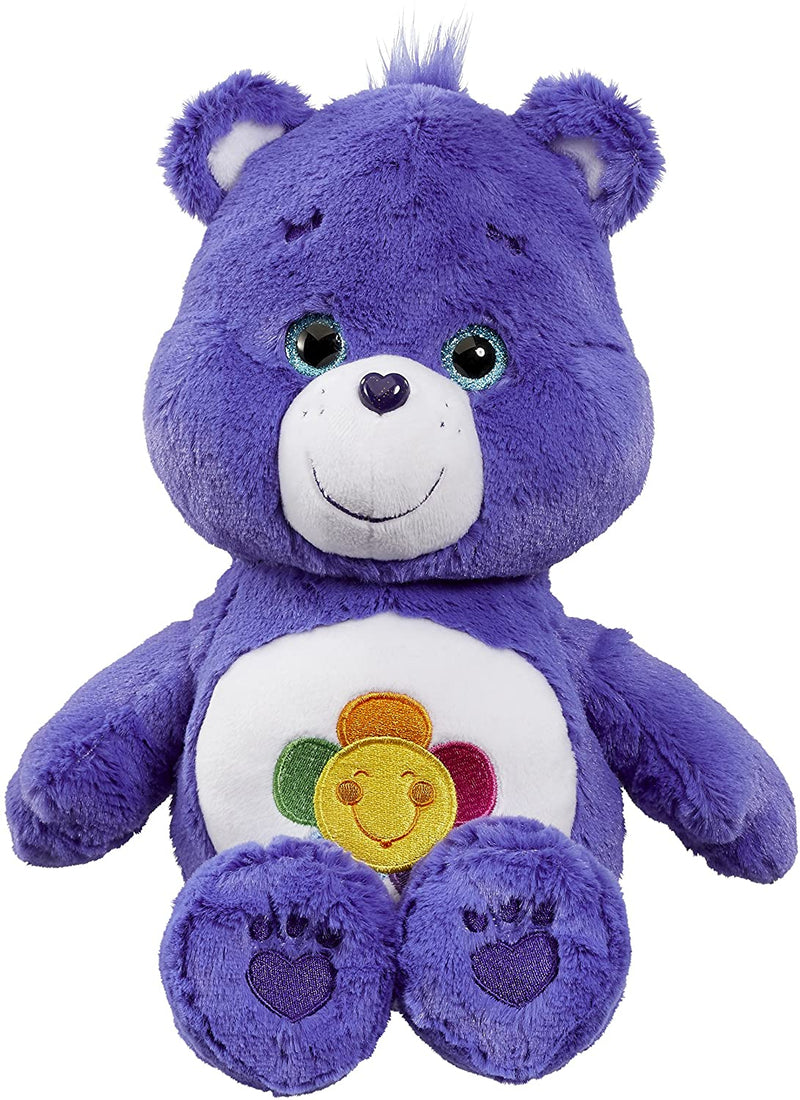 Care Bear "Harmony Bear" Medium Plush Bear With Crystal Eyes And DVD