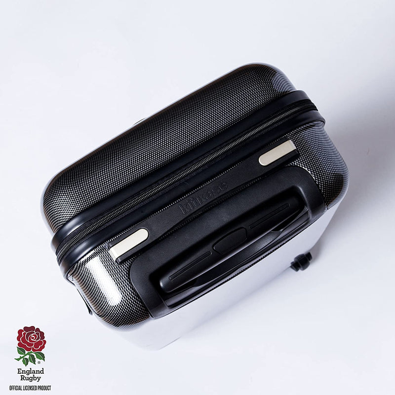 England Rugby Cabin Friendly Suitcase - BLACK - Travel Case - Officially Licensed by RFU