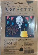 Konfetti Cake Latex Balloons with Paper Straw Holder and Ribbon 10 Pack Perfect for Wedding Bridal Shower Birthday Party Decorations