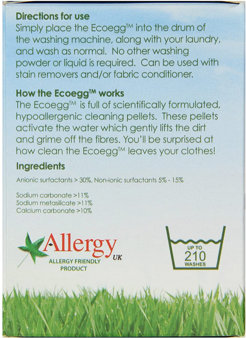 Ecoegg Laundry Eggs (210 Washes) - Fragrance Free