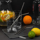 Homiu Stainless Steel Drinking Straws Set of 4 with Cleaning Brush Reusable Washable