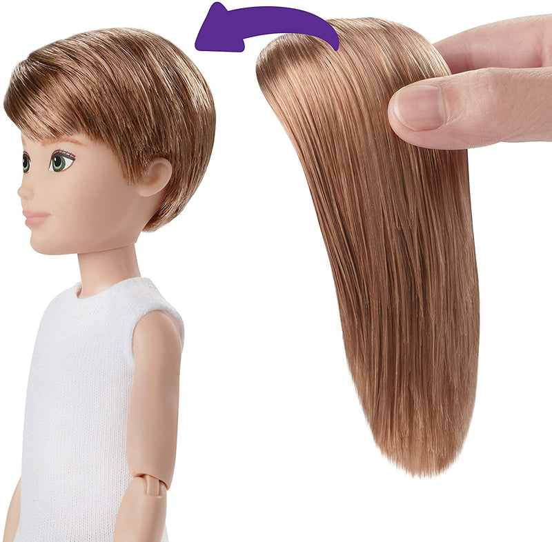 CREATABLE WORLD Deluxe Character Kit Customisable Doll, Creative Play for All Kids 6 Years Old and Up, Copper Straight Hair