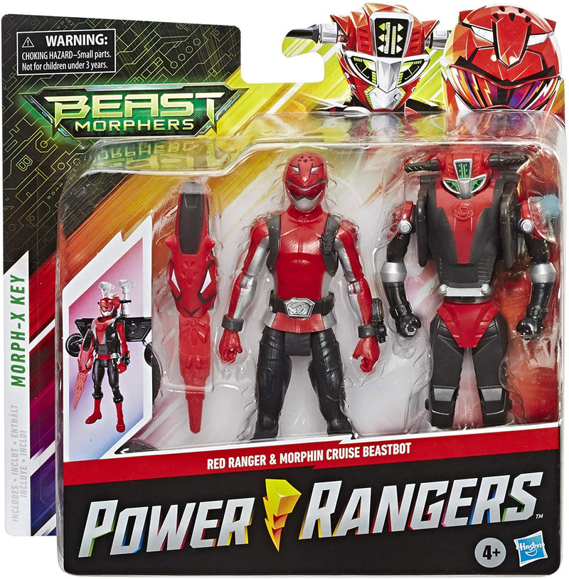 Power Rangers Beast Morphers Red Ranger and Morphin Cruise Beast Bot