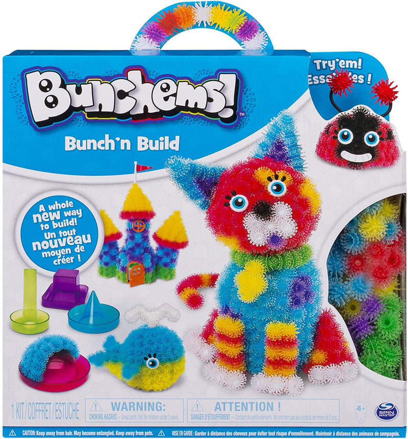Bunchems Bunch’n Build Activity Kit with 4 Shaper Moulds and 400 Bunchems Bring Your Creations To Life, with 12 Accessories (Styles Vary)