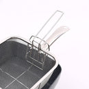 4 in 1 Non Stick Pot, Deep Multi-Use Pan with Fry Basket, Steamer Insert, Tempered Glass Lid