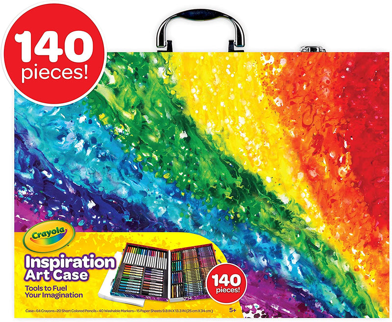 CRAYOLA Inspiration Art Case -140 piece set-Assortment of washable pens and markers, In Convenient carrying case