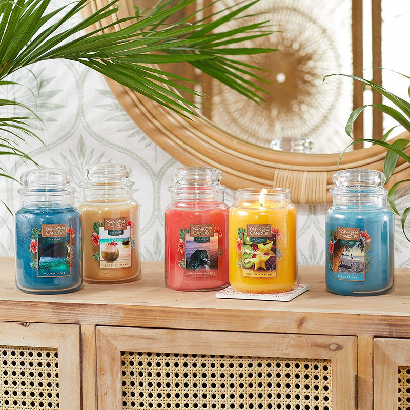 Yankee Candle Scented Candle | Beach Escape Large Jar Candle | Burn Time: up to 150 Hours