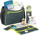 Lassig Casual Diaper/Changing Shoulder Bag, Diamond Navy
