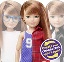 CREATABLE WORLD Deluxe Character Kit Customisable Doll, Creative Play for All Kids 6 Years Old and Up, Copper Straight Hair