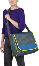 Lassig Casual Diaper/Changing Shoulder Bag, Diamond Navy