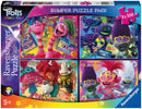 Trolls Ravensburger Puzzle 4 x 100 Bumper Pack
