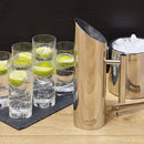 Homiu Pitcher Ice Fruit Guard 1.4L Stainless Steel Water Jug Ice Mirror Dishwash