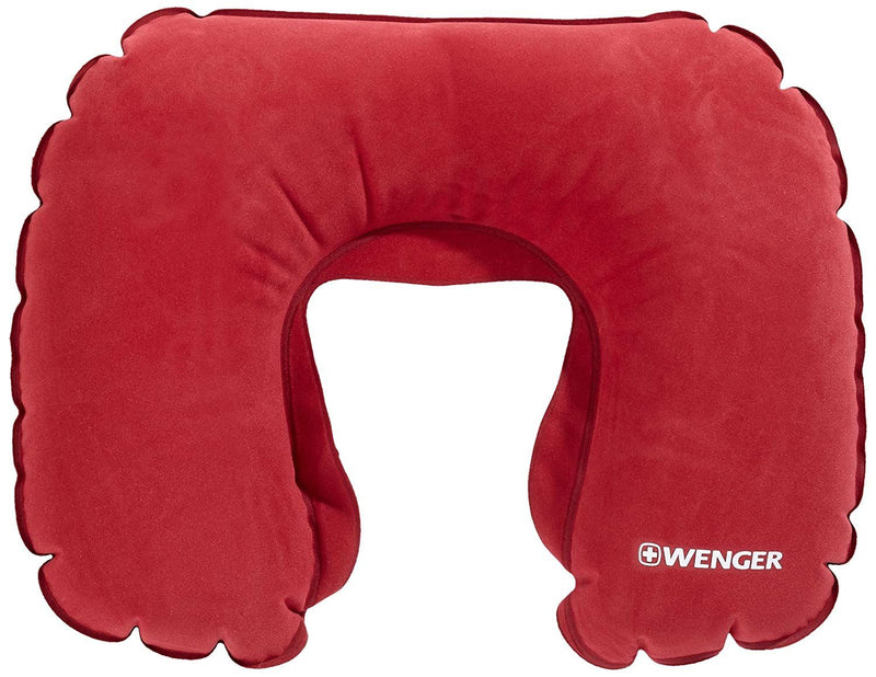 Wenger Swiss Gear Travel Neck Pillow Inflatable with Pouch - Red