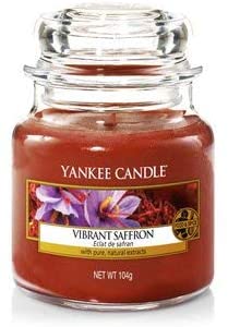 Yankee Candle Vibrant Saffron Jar Candle, Red, Small