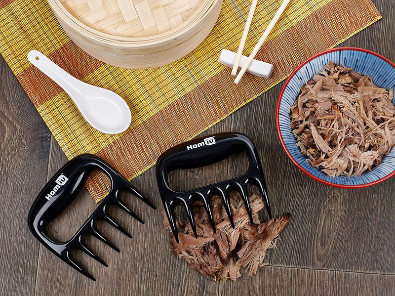 Homiu Bear Meat Claws Pulled Meat Shredder BBQ Handler Shredding (Set of 2 Black)