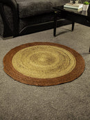 Homiu Jute Rug Mat 100% Natural Braided Jute Area Rugs Boheme Design Hardwearing