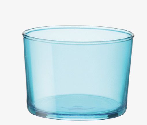 Bodega Bormioli Rocco 20cl Mini Glass Blue Drinks Glasses Bar 200ml Weddings set of 3