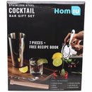 Homiu Deluxe Stainless Steel Cocktail Bar Gift Set