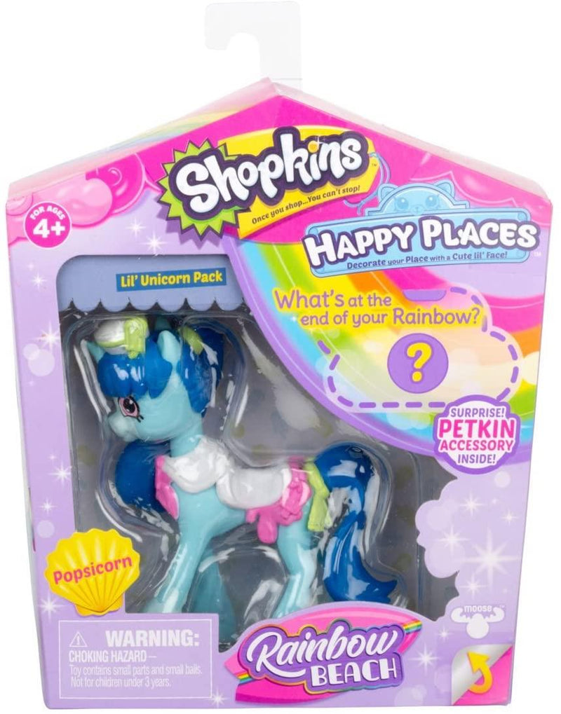 Happy Places Shopkins Rainbow Beach Lil' Unicorn Pack Pack - Popsicorn