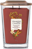 Yankee Candle Elevation Collection with Platform Lid Cinnamon Bark & Cumin Scented Candle, Large 2-Wick