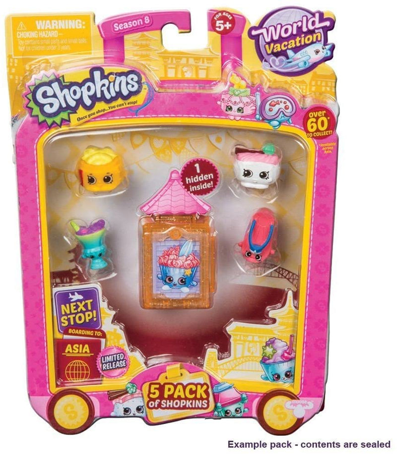 Shopkins Series 8 World Vacation Asia - 5 Figure Pack
