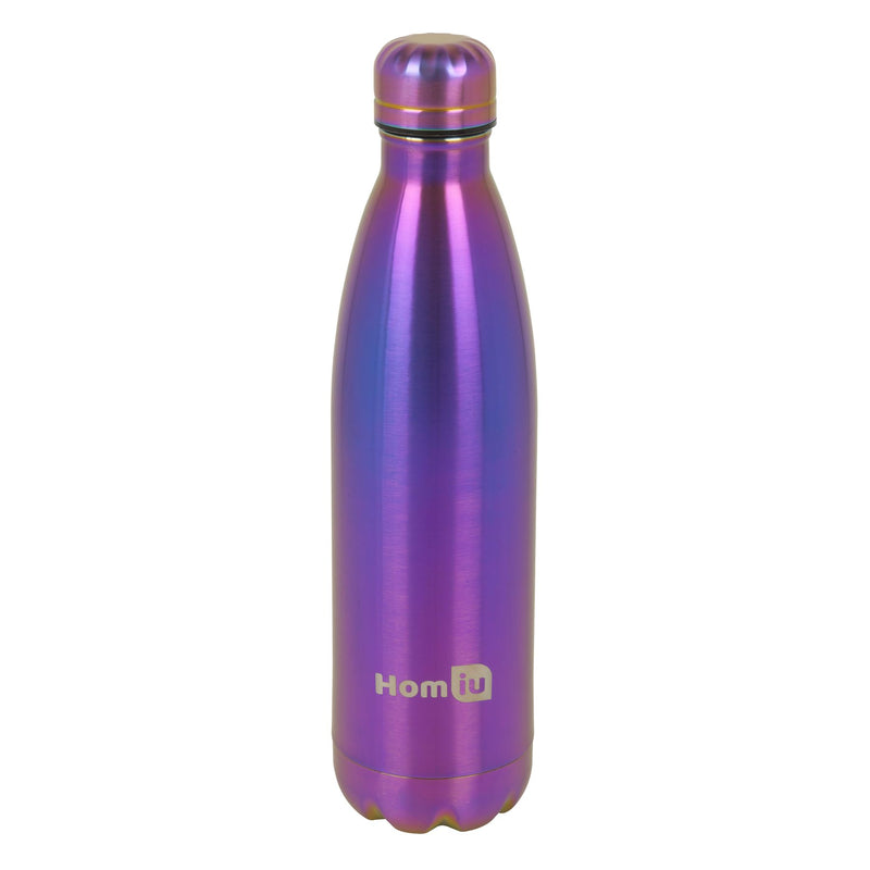 Homiu Water Bottle Vacuum Insulated Flask Ultimate Hot and Cold Double Walled Stainless Steel (Rainbow, 750ml)