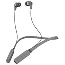 Skullcandy Ink'd Bluetooth Wireless Earbuds with Microphone, Noise Isolating Supreme Sound, 8-Hour Rechargeable Battery, Lightweight with Flexible Collar, Street/Gray/Chrome