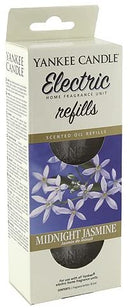 Yankee Candle ScentPlug Air Freshener Refill, Midnight Jasmine, Glass, White, EHF Refill Twin Pack